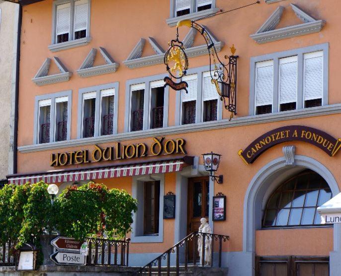 Hotel Lion D'Or Romont Buitenkant foto